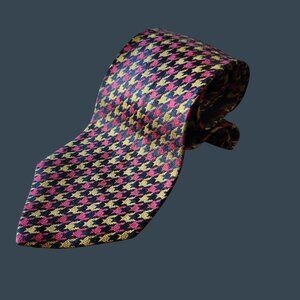 Hudsons Mens Store Detroit Houndstooth Tie